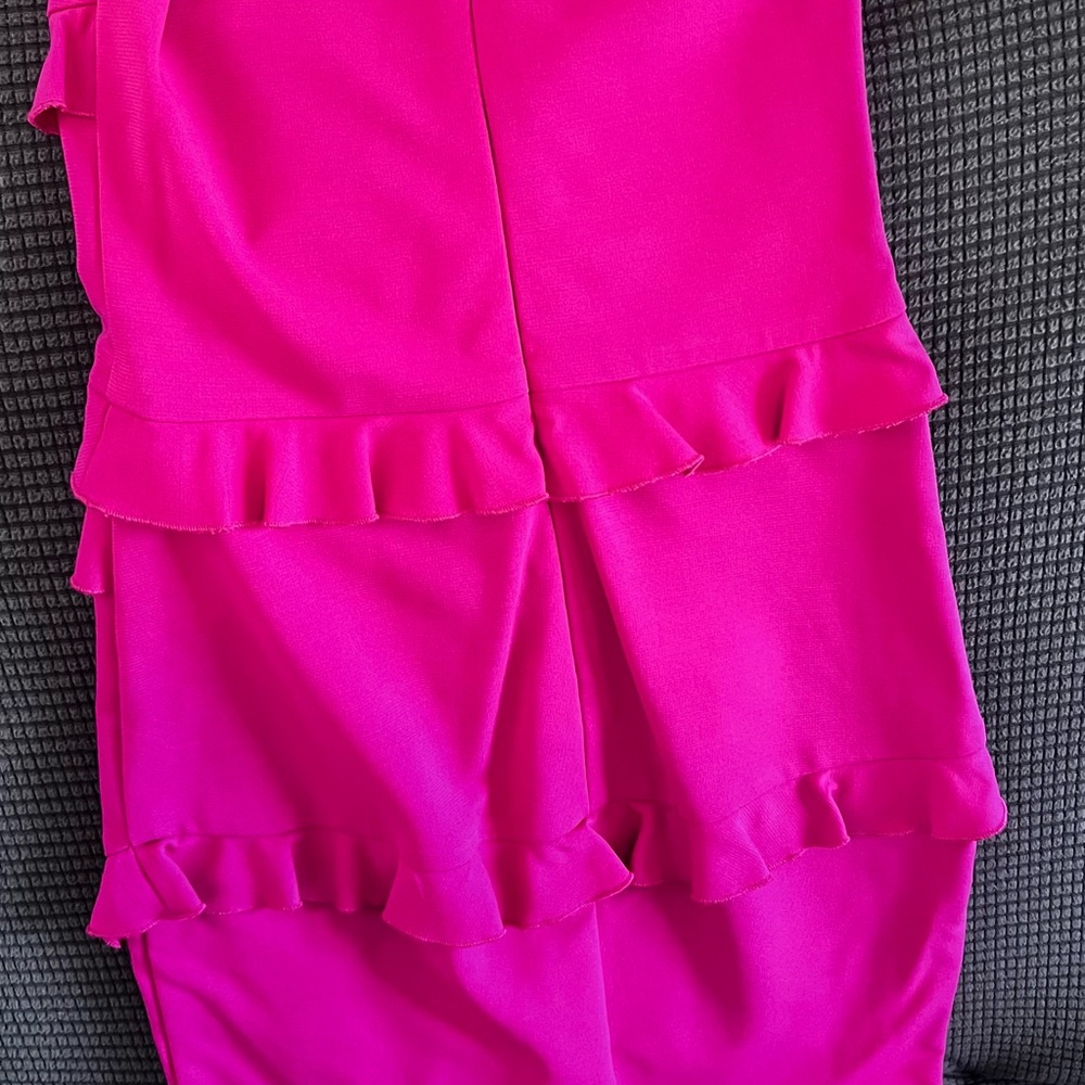 Vibrant Pink Ruffle Skirt